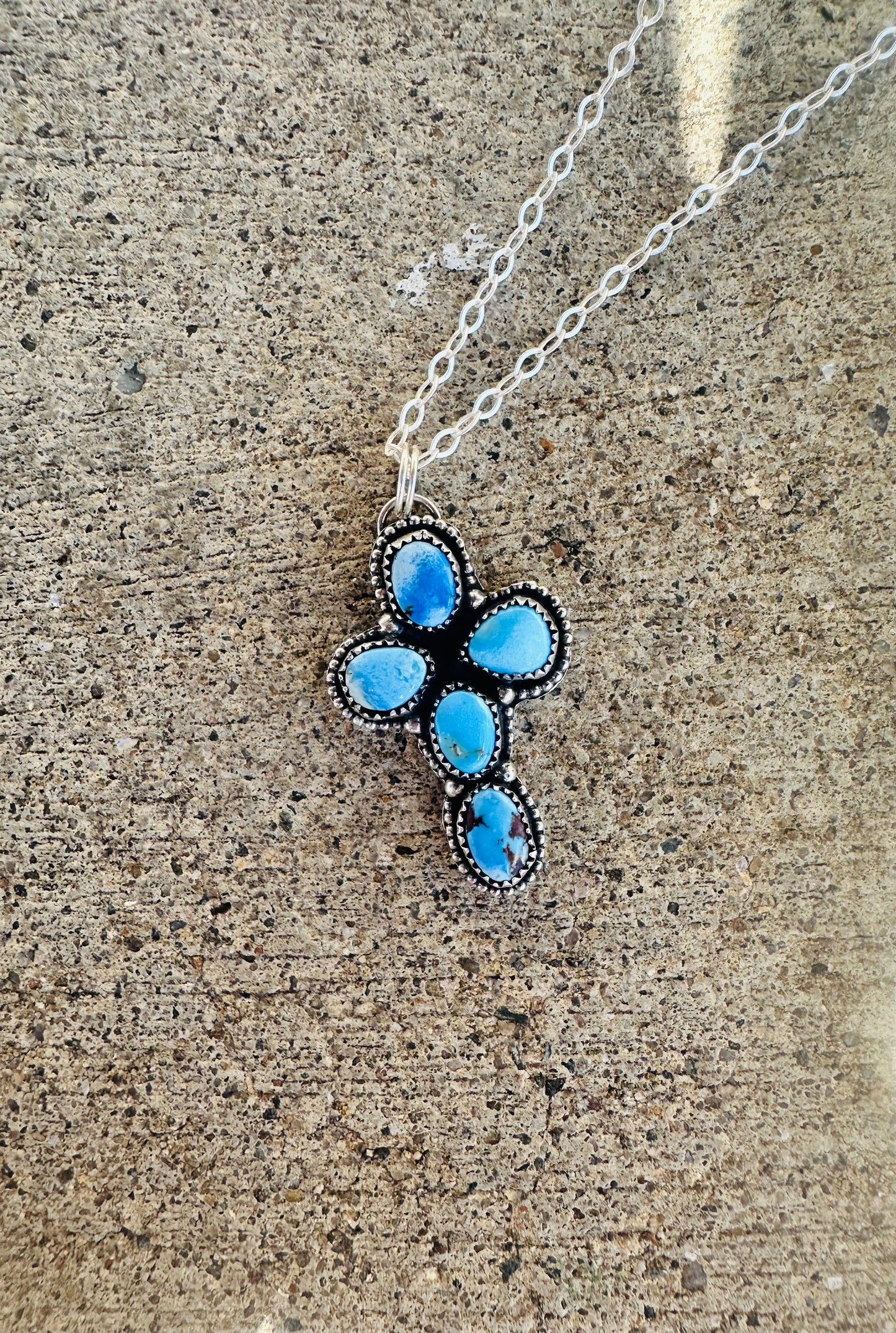 Golden Hills Cross Necklace