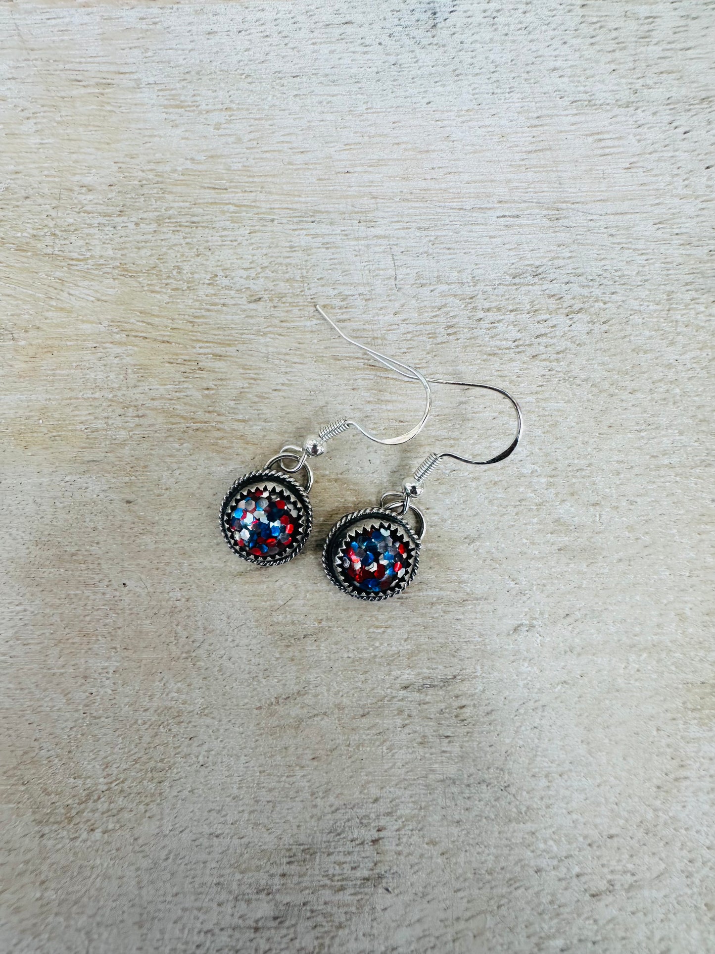 Glitter Dangle Earrings